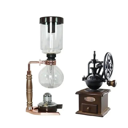 Vintage copper coffee jug siphon maker kitchen dining tool kit