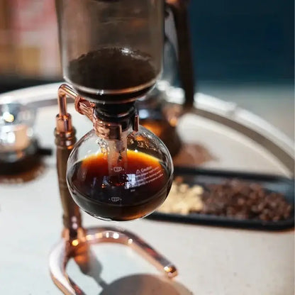 Vintage copper coffee jug siphon maker kitchen dining tool kit