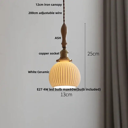 Vintage cream glass and brass adjustable led pendant dining room