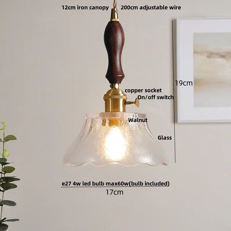Vintage cream glass and brass adjustable led pendant dining room