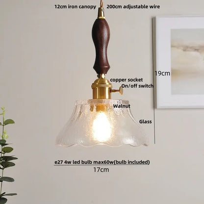 Vintage cream glass and brass adjustable led pendant dining room