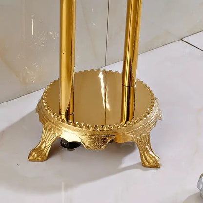 Vintage gold bath mixer tap with handshower bathroom faucet