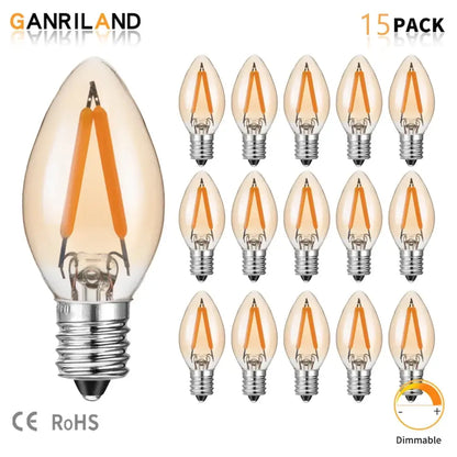Vintage gold dimmable led filament edison candle light dining room bulb