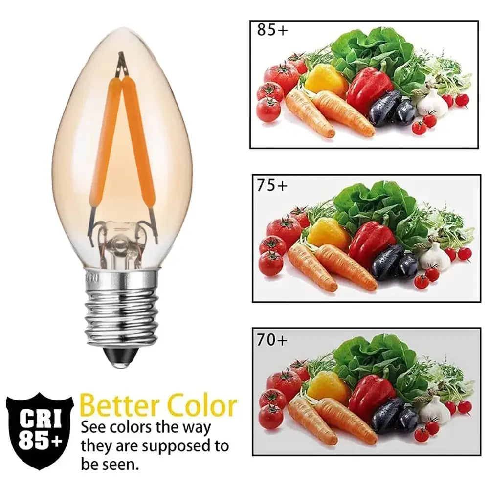 Vintage gold dimmable led filament edison candle light dining room bulb