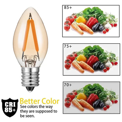 Vintage gold dimmable led filament edison candle light dining room bulb