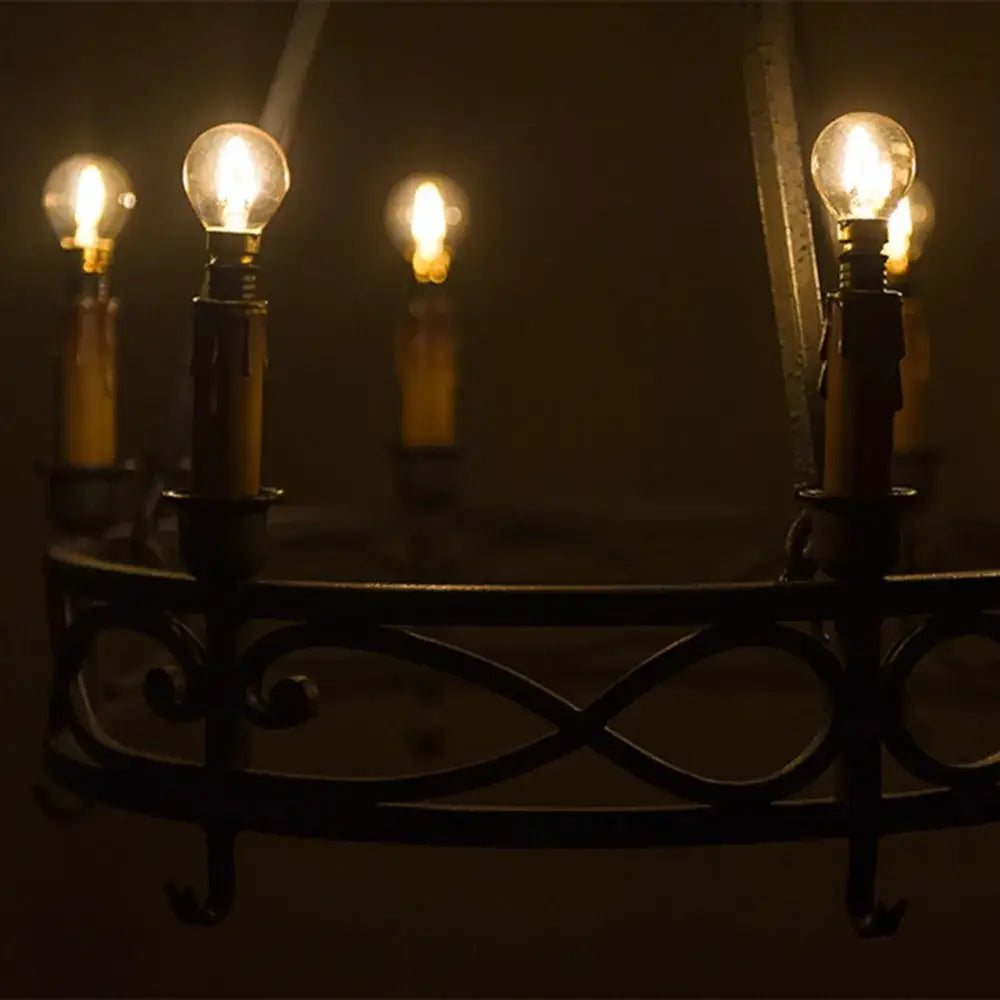 Vintage gold tint g40 led bulb bedroom warm filament light