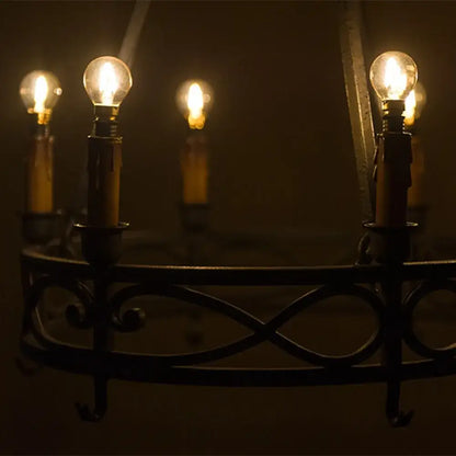 Vintage gold tint g40 led bulb bedroom warm filament light