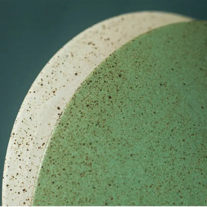 Vintage green ceramic led pendant lamp for dining room