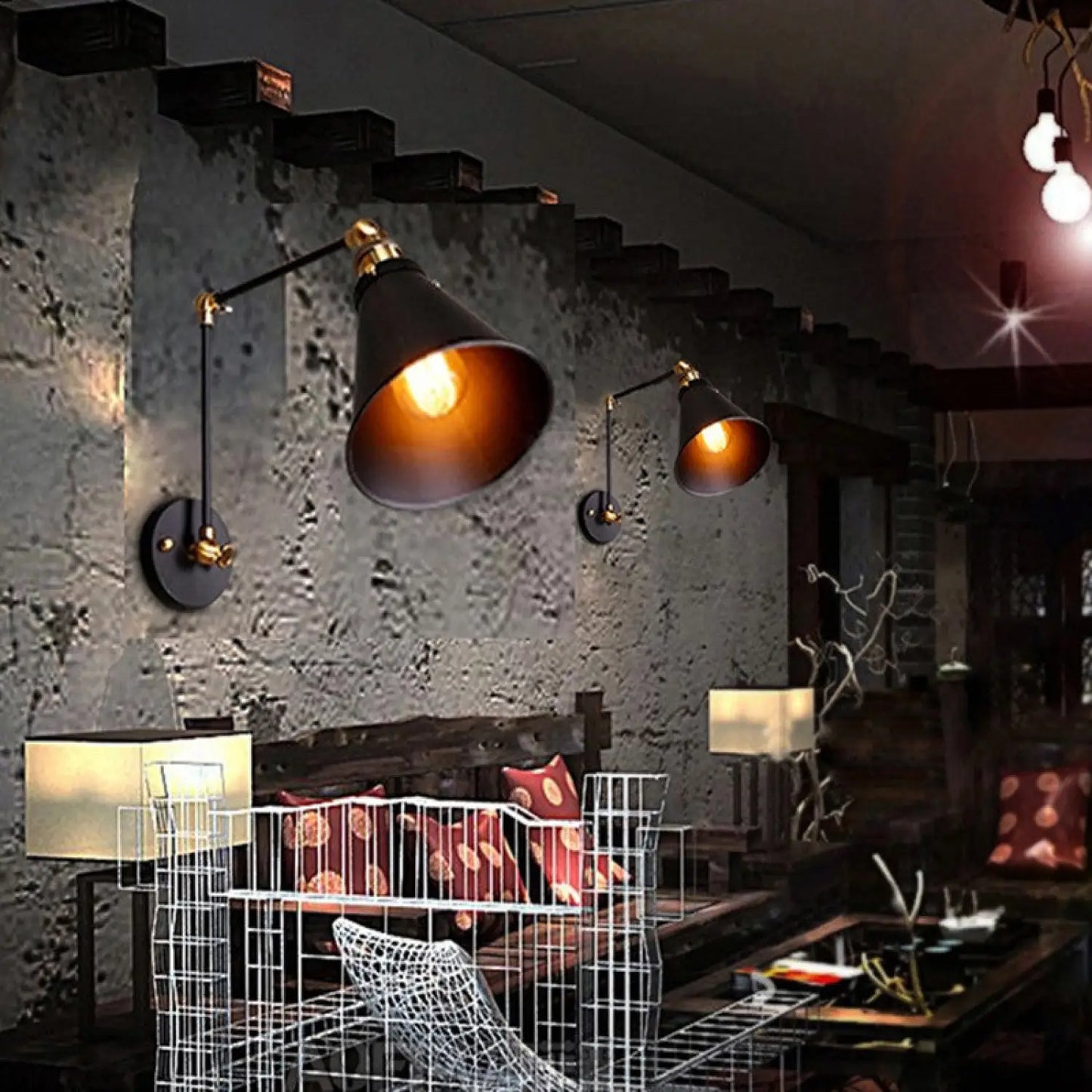 Vintage-Inspired Folding Wall Mounted Light Fixture Design