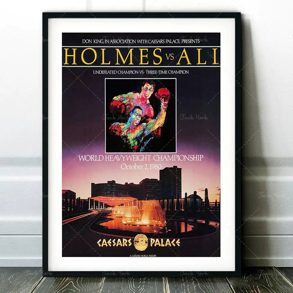 Vintage muhammad ali boxing photo print – living room wall art