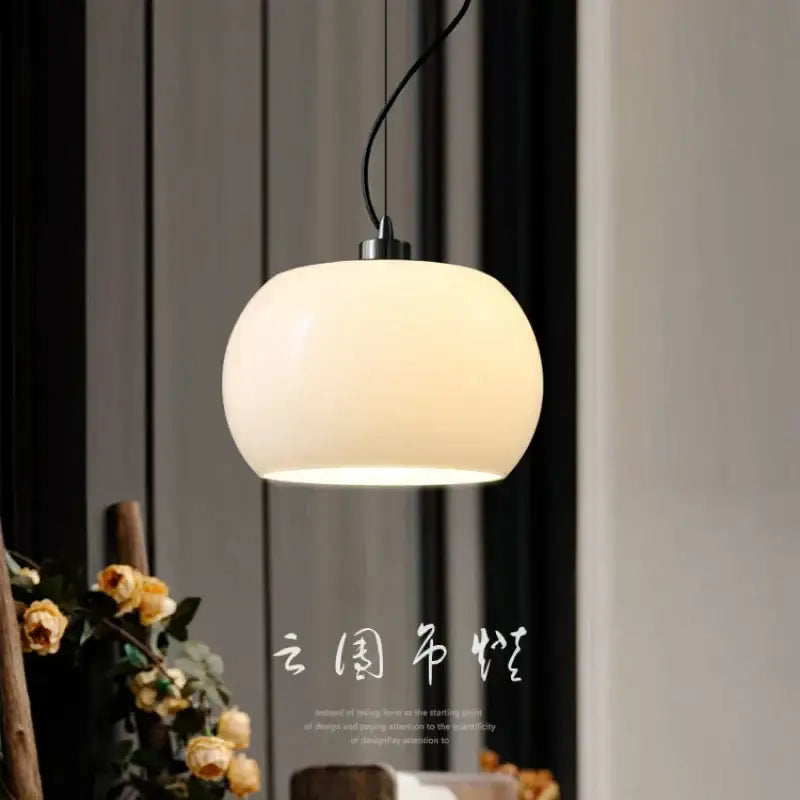Vintage nordic cream ceramic pendant lights dining room kitchen