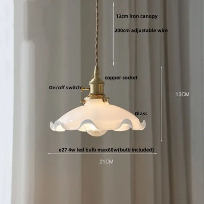 Vintage olive green glass led pendant lights kitchen brass hardware