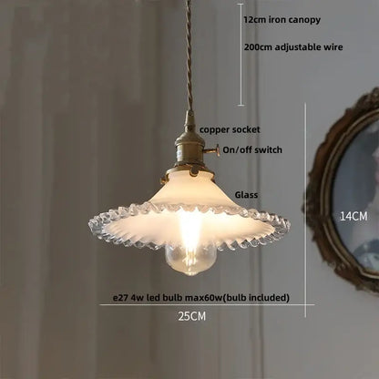 Vintage olive green glass led pendant lights kitchen brass hardware
