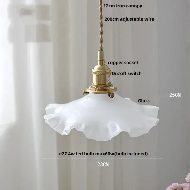 Vintage olive green glass led pendant lights kitchen brass hardware