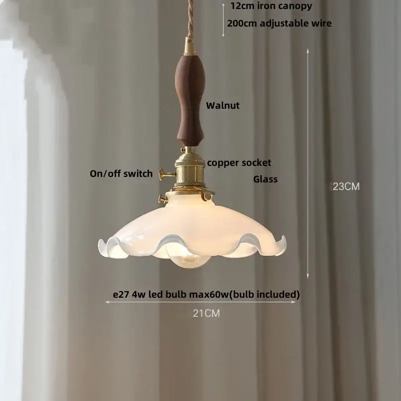 Vintage olive green glass led pendant lights kitchen brass hardware