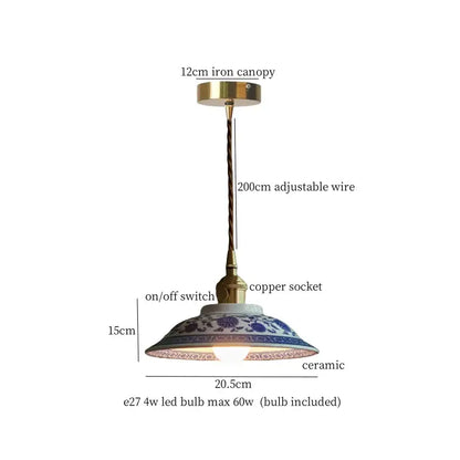 Vintage pale green glass pendant light dining room brass fixture