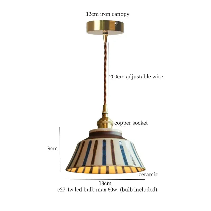 Vintage pale green glass pendant light dining room brass fixture