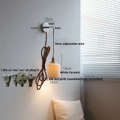 Vintage ribbed glass and brass wall sconce bathroom mirror light