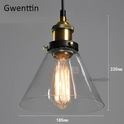 Vintage smoked glass and brass industrial pendant light set kitchen