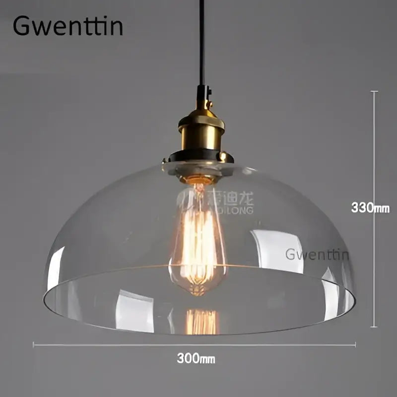 Vintage smoked glass and brass industrial pendant light set kitchen