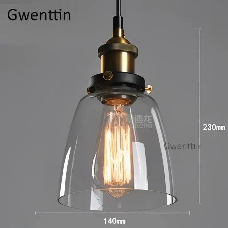 Vintage smoked glass and brass industrial pendant light set kitchen