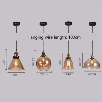 Vintage smoked glass ball pendant lights set of 4 kitchen brass accent