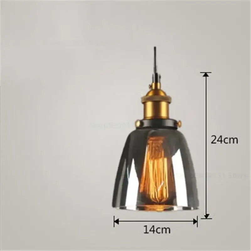 Vintage smoked glass ball pendant lights set of 4 kitchen brass accent