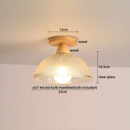 Vintage stained glass copper led ceiling lamp for dining room