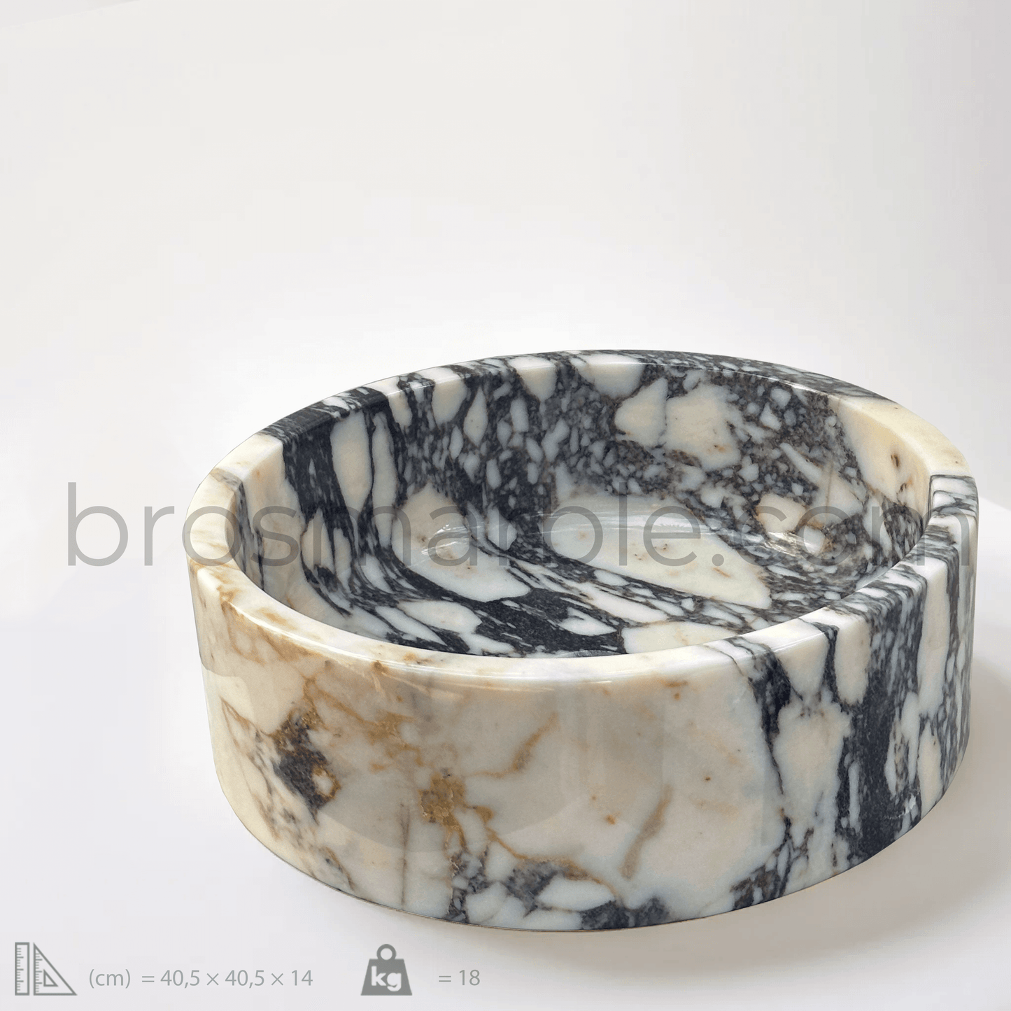 Calacatta Viola Marble Sink