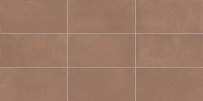Vision Color Pale Red Anti-Slip Resin Look Porcelain Tiles 12x24