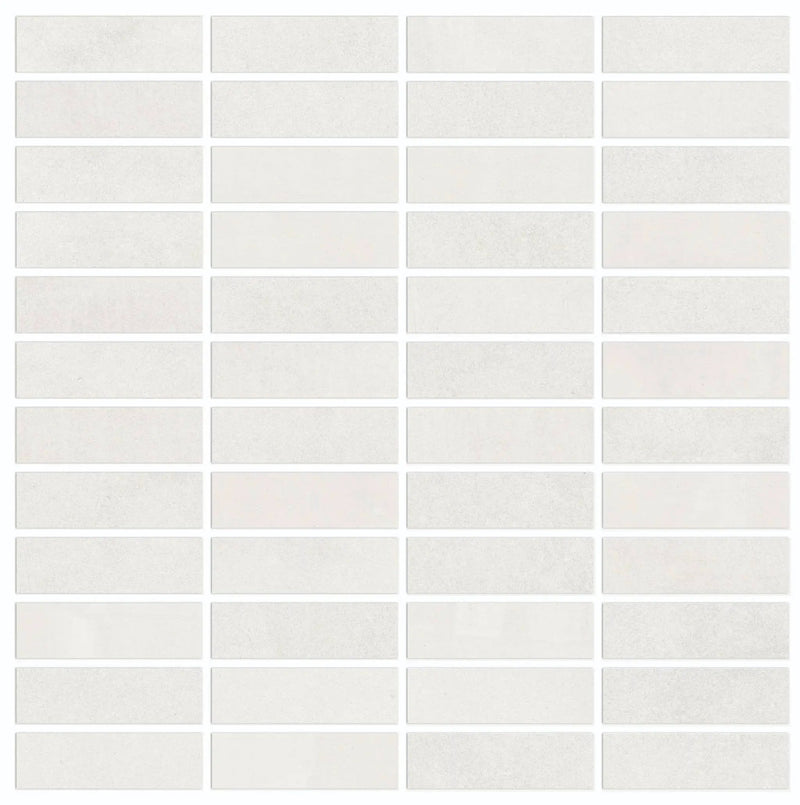 Vision Color Star White Anti-Slip Mosaic H Resin Look Porcelain Mosaics 12x12