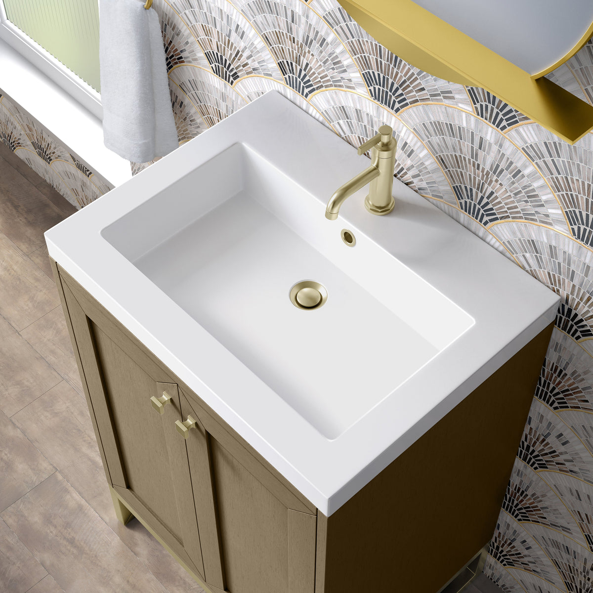 James Martin Chianti 24" Single Bathroom Vanity, Walnut Whisper
