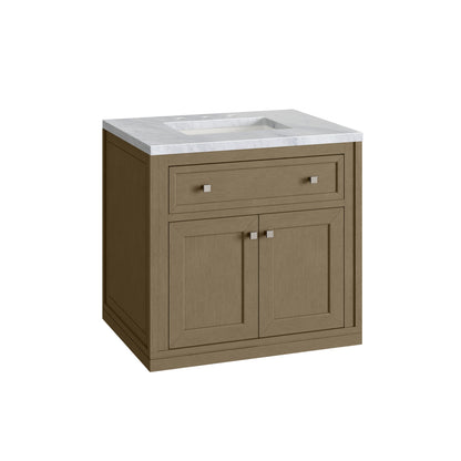 James Martin Chicago 30" Single Bathroom Vanity, Walnut Whisper