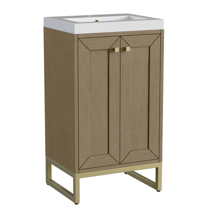 James Martin Chianti 20" Single Bathroom Vanity, Walnut Whisper