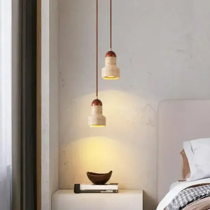 Wabi sabi beige and brown pendant light dining room elegant wabi