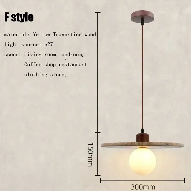 Wabi sabi beige and brown pendant light dining room elegant wabi