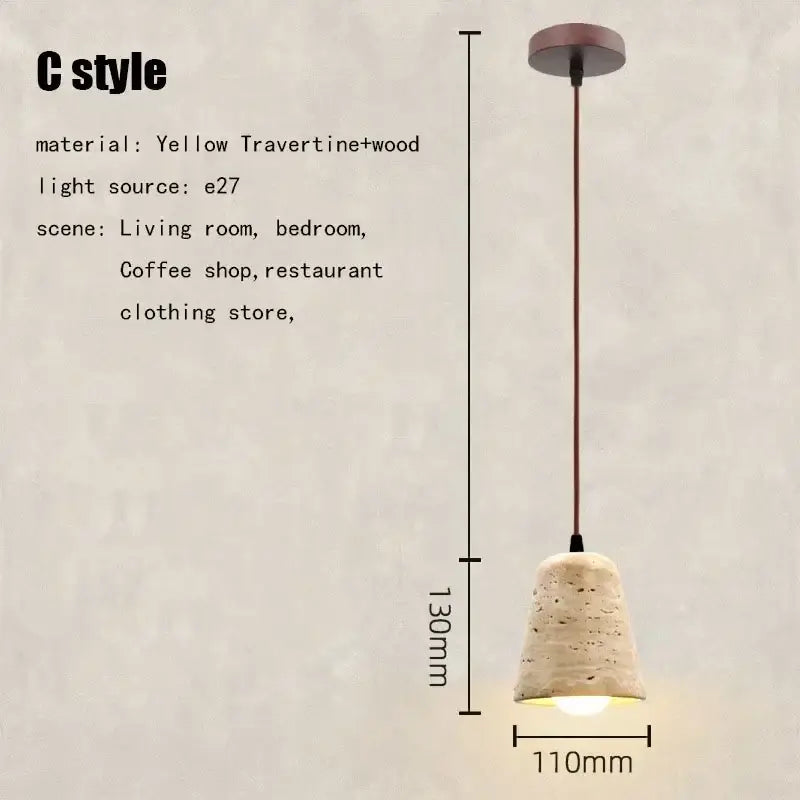 Wabi sabi beige and brown pendant light dining room elegant wabi