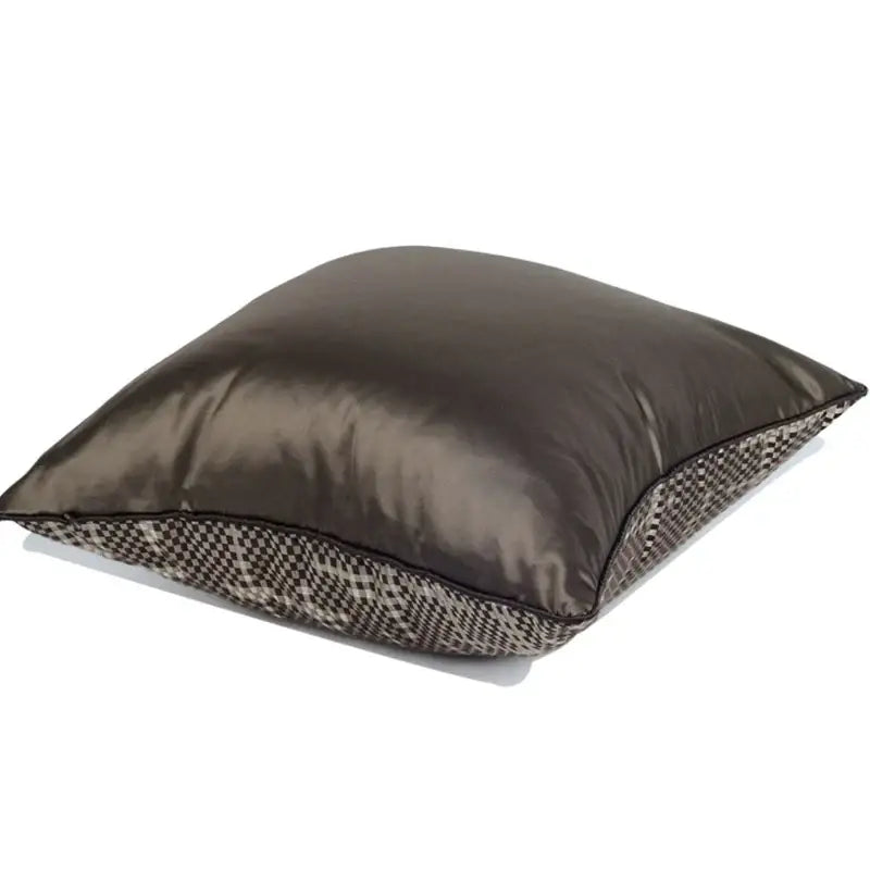 Wabi sabi black & silver geometric pillow cover living room decor