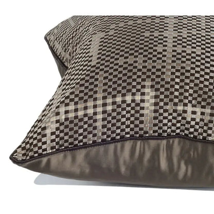 Wabi sabi black & silver geometric pillow cover living room decor