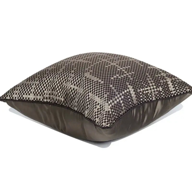 Wabi sabi black & silver geometric pillow cover living room decor
