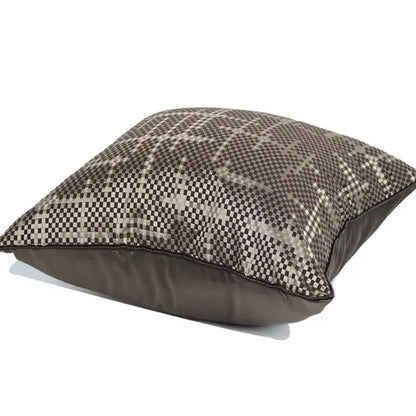 Wabi sabi black & silver geometric pillow cover living room decor