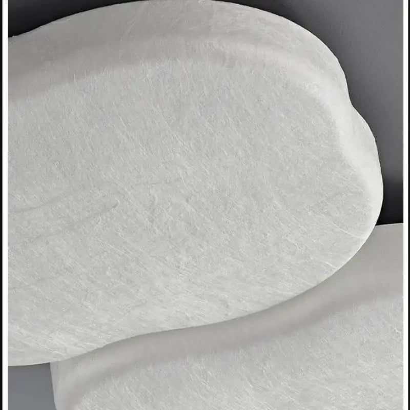 Wabi-sabi french cream silk ceiling light – bedroom cloud lamp