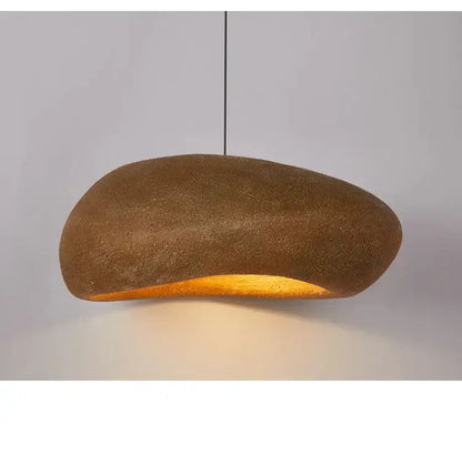 Wabi sabi gray handmade polystyrene indoor pendant dining room