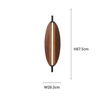 Wabi sabi led wood pendant light for dining room amber glow
