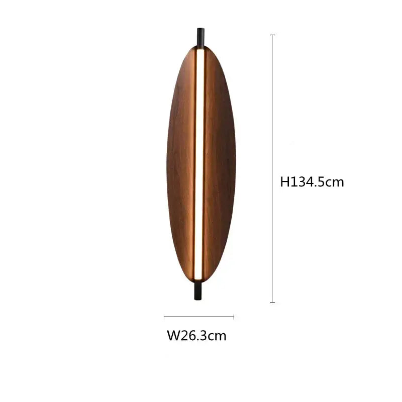 Wabi sabi led wood pendant light for dining room amber glow