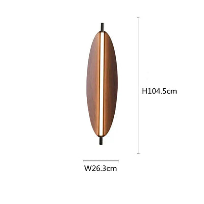 Wabi sabi led wood pendant light for dining room amber glow