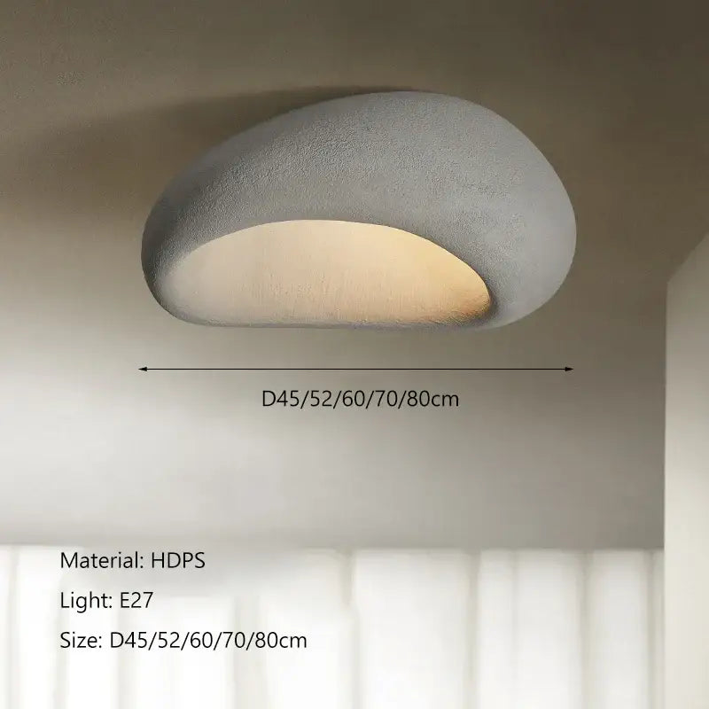 Wabi sabi matte cream ceiling chandelier bedroom lights