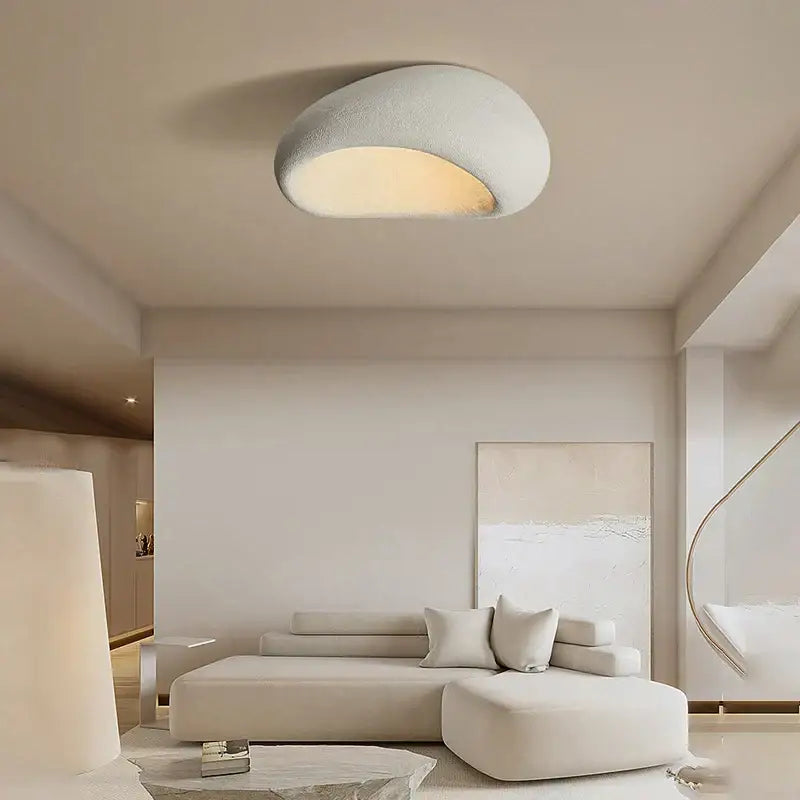 Wabi sabi matte cream ceiling chandelier bedroom lights