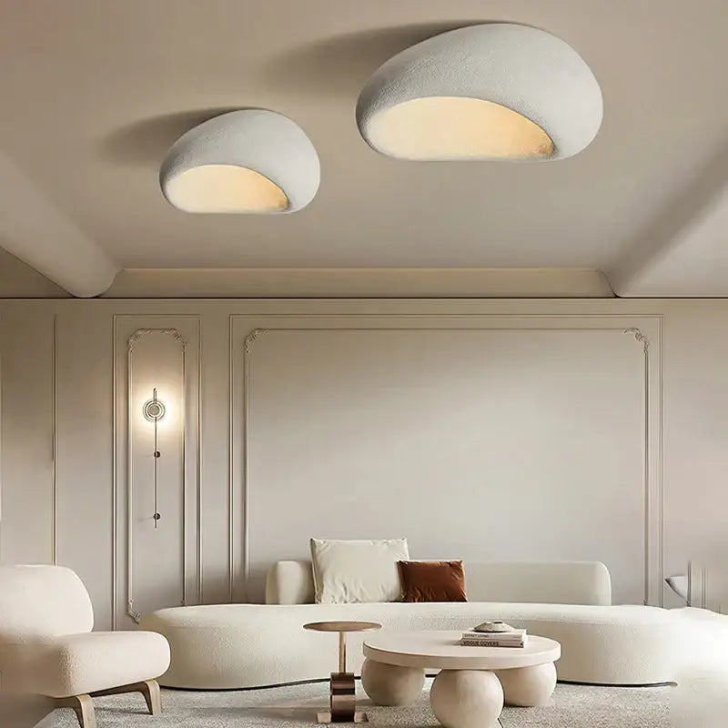 Wabi sabi matte cream ceiling chandelier bedroom lights