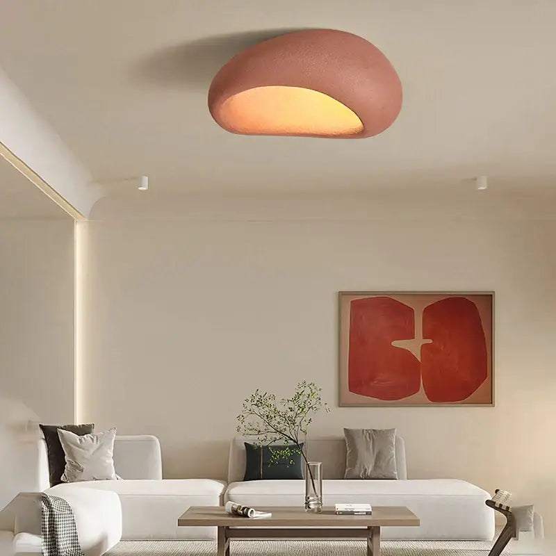Wabi sabi matte cream ceiling chandelier bedroom lights